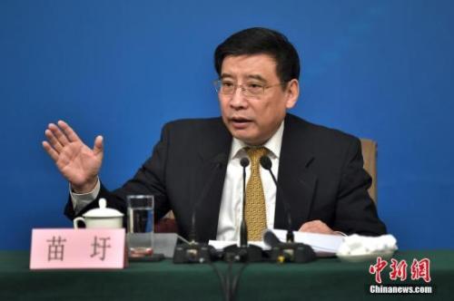 資料圖：苗圩。<a target='_blank' href='http://www.chinanews.com/'>中新社</a>記者金碩攝