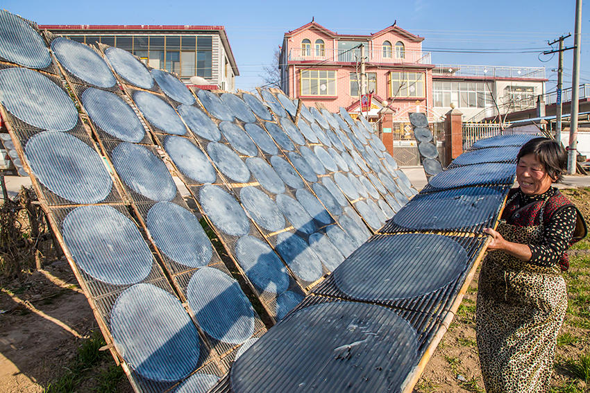 見(jiàn)過(guò)傳統(tǒng)技法做粉皮嗎？隨鏡頭走進(jìn)豫東農(nóng)村看看吧